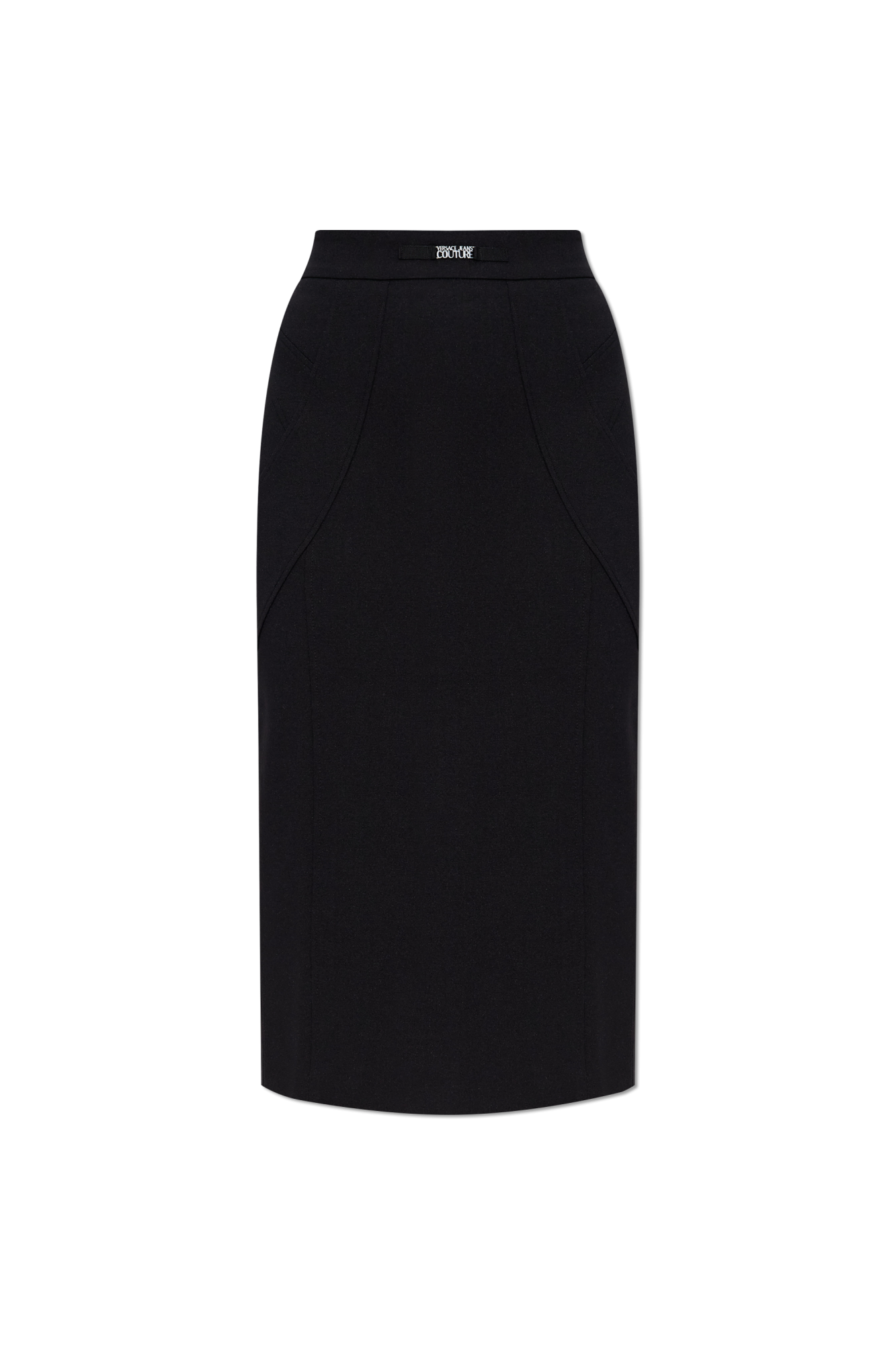 スカート VERSACE JEANS COUTURE Woman Skirt Black 77HAE820NS525 899 Black Skirt with back slit Versace Jeans Couture - Vitkac AS